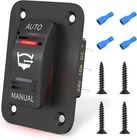 3-Way Marine Pump Switch Panel 12V Bilge Pump Switch Panel for Car Marine Boat
