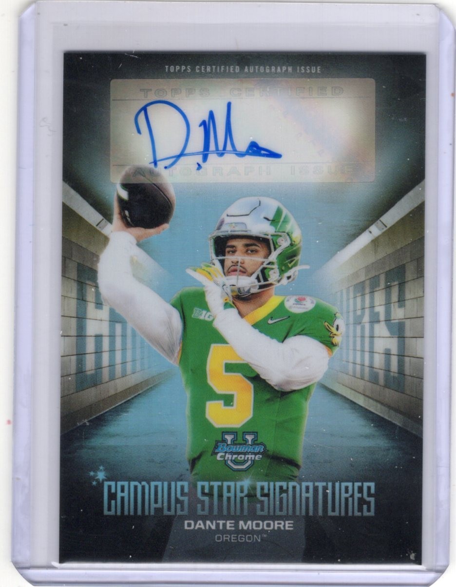 2025 Bowman Chrome University #CSS-DM Dante Moore Campus Star Signatures Auto