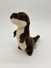 The Petting Zoo Brown Otter Plush Stuffed Animal 8"
