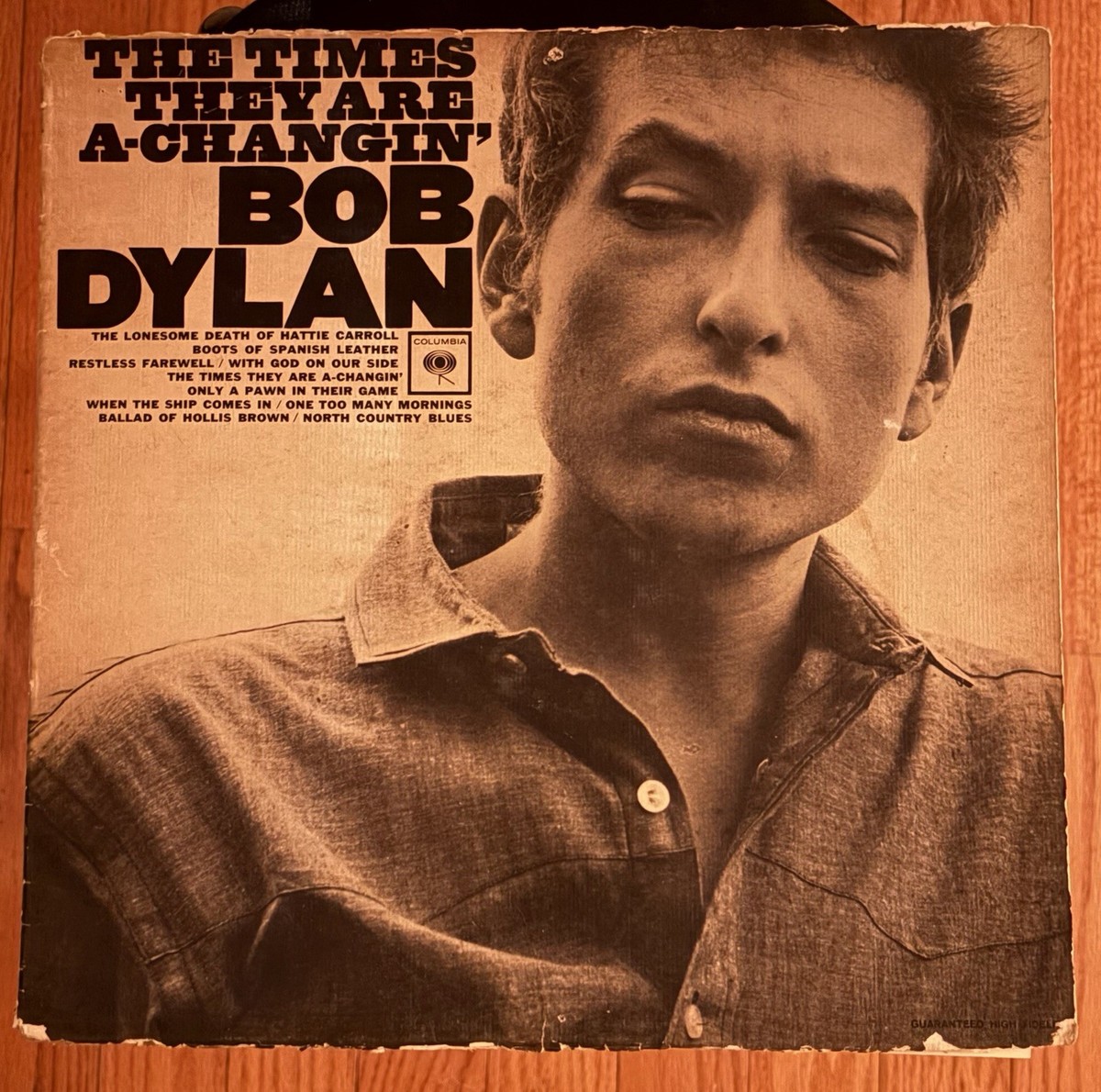 Bob Dylan The Times They Are A-Changin' Vinyl LP 1964 Original