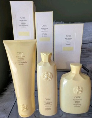 ORIBE Hair Alchemy Collection Resilience Shampoo Conditioner & Treatment Serum