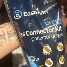 Eastman 1 Inch OD Gas connector Kit 24”length New For Tankless Water Heater