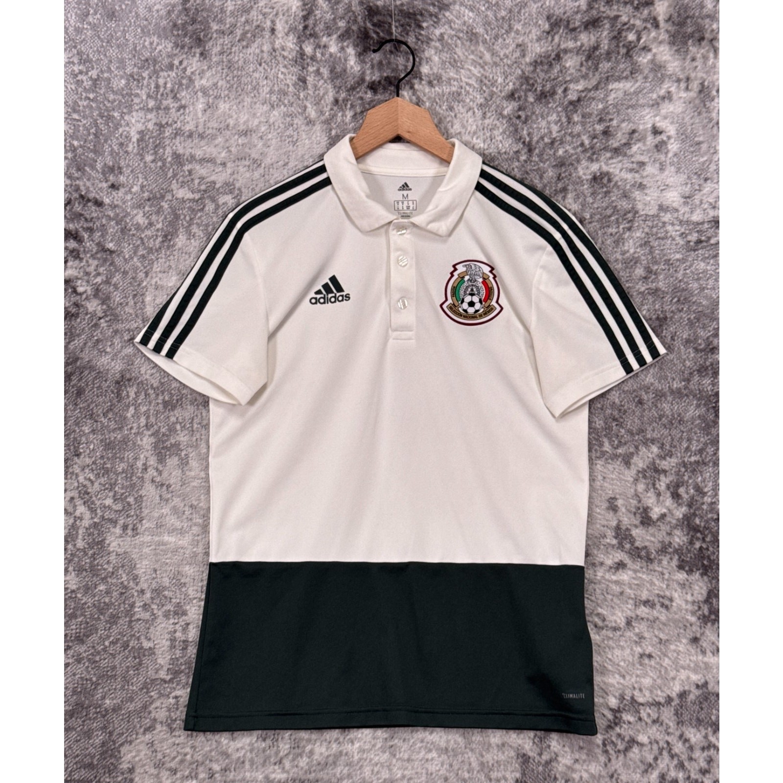 Adidas Shirt Medium Mens Mexico Seleccion World Cup Travel Polo 2018