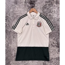 Adidas Shirt Medium Mens Mexico Seleccion World Cup Travel Polo 2018