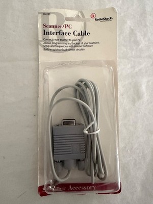 Radio Shack 20-289 PC Interface Cable D-Sub Gray Scanner PRO-92 ,96 & 2067