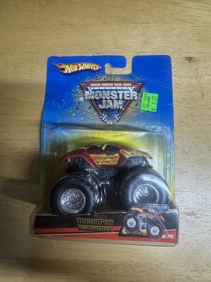 Rare 2007 Hot Wheels Monster Jam Trucks Maximum Destruction Spectra Flames 8/70