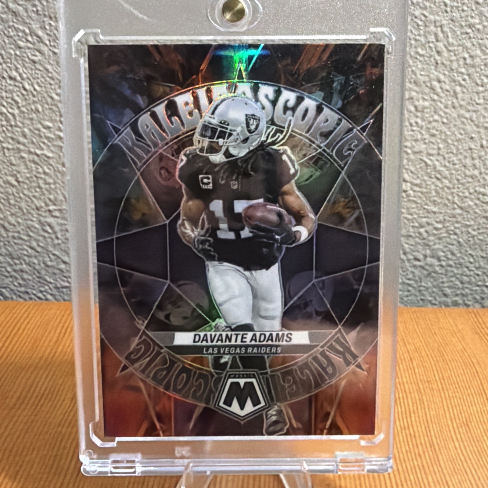 Davante Adams Case Hit 2023 Panini Mosaic Kaleidoscopic Prizm #KA-18 SSP Raiders