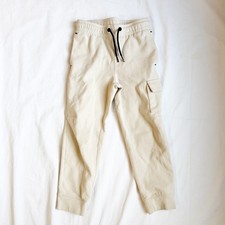 Old Navy Active Kids Beige Jogger Pants S 6-7 Elastic Waist