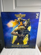 Hot Toys MMS 254 Guardians of the Galaxy Rocket & Groot Set 1/6 Scale NEW SEALED