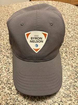At&t Byron Nelson Golf Hat Grey New