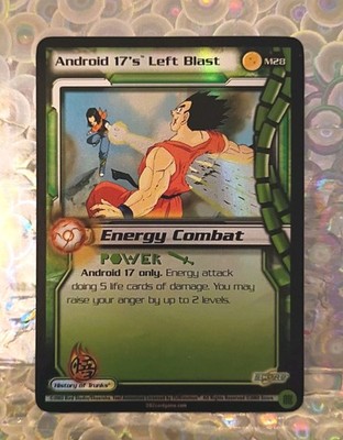 2003 Score CCG - TCG, Foil 2 Star DBZ Card, Android 17's Left Blast, Limited