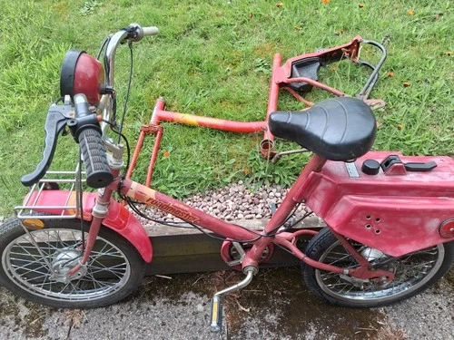1979 AMF Previoisly Harley Davidson Roadmaster Moped Runing Project With V5 - Picture 1 of 11