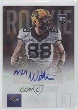 2015 Prestige Extra Points Platinum Signatures 12/25 Maxx Williams #268 Auto h3a