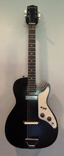 DEFECTIVE Silvertone H45 1960s Vintage Stratotone Black Electric Guitar G3D