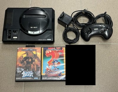 Sega Mega Drive 1   Konsole mit 2 Spielen Sonic 2, Altered Beast