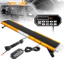 88LED 47" Low Profile Roof Top Strobe Lights Bar w/Controller Emergency US STOCK