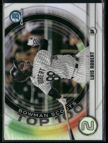2020 Bowman #BTP-2 Luis Robert Chrome Bowman Scouts Top 100 - Zdjęcie 1 z 2