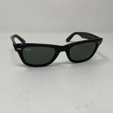 Ray Ban WAYFARER RB2140 902 Vetro Tartaruga Lucido 50-22 Verde G15 386C