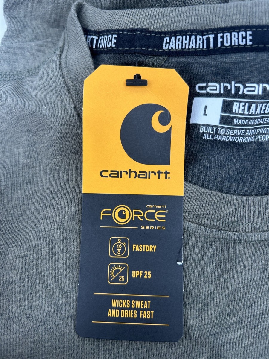 Carhartt Force Relaxed Fit Pocket Short Sleeve Men's T-Shirt Large TK6652-M View 4