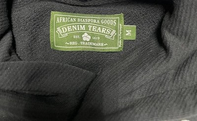NEW Denim Tears The Cotton Wreath Sweatshirt Hoodie Black Size M AUTHENTIC