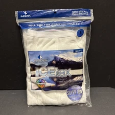 Indera Pants Mens Large White ICETEX Performance Thermal Long Johns Raschel Knit