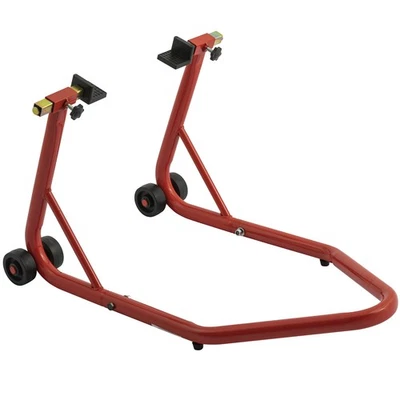 Cavalletto Alza Moto Rosso Solleva Posteriore Slitta Regolabile Universale - Immagine 1 di 3