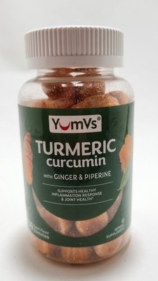 Turmeric Curcumin With Ginger & Piperine Gummies, Peach, 60 Gummies
