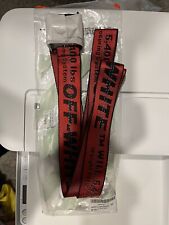 Off-White Red Industrial Loop Belt - Size OS