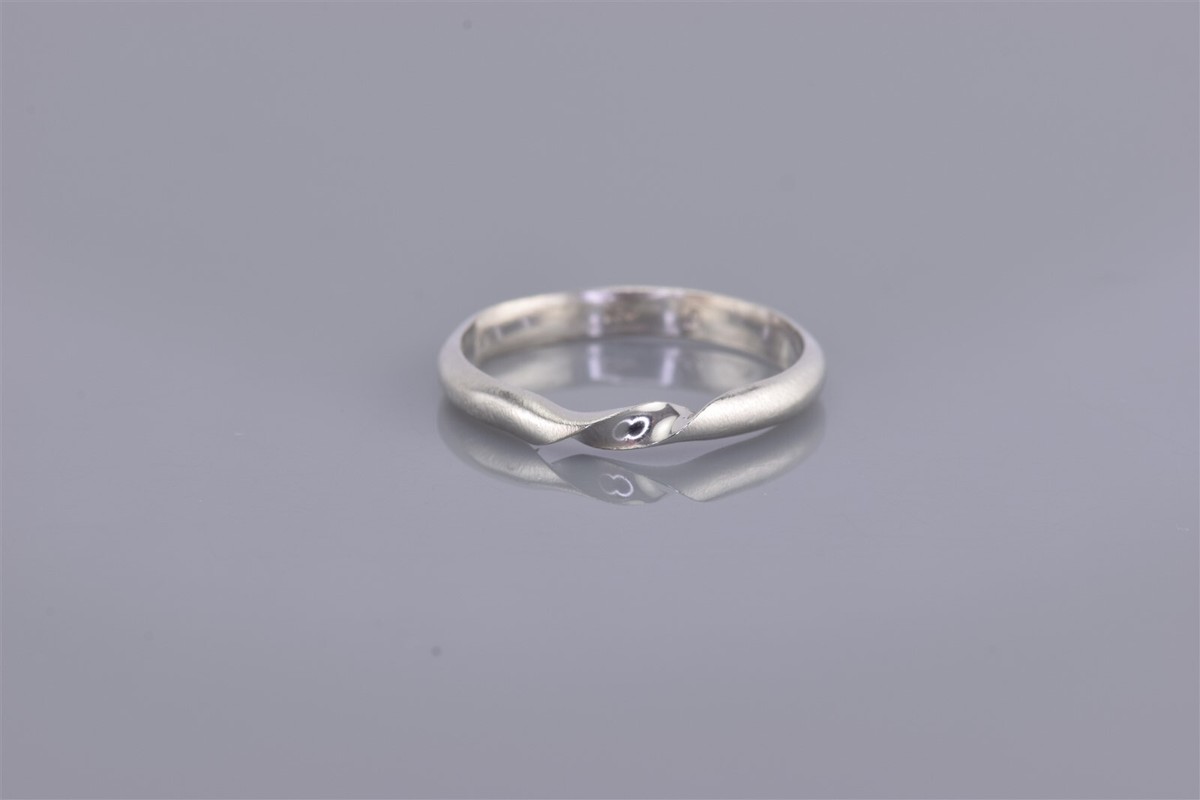 【Scaletto】[Silver925] BB04 Twisted Ring 925 Sterling Silver Twist Ring Statement Band CZ Simulated