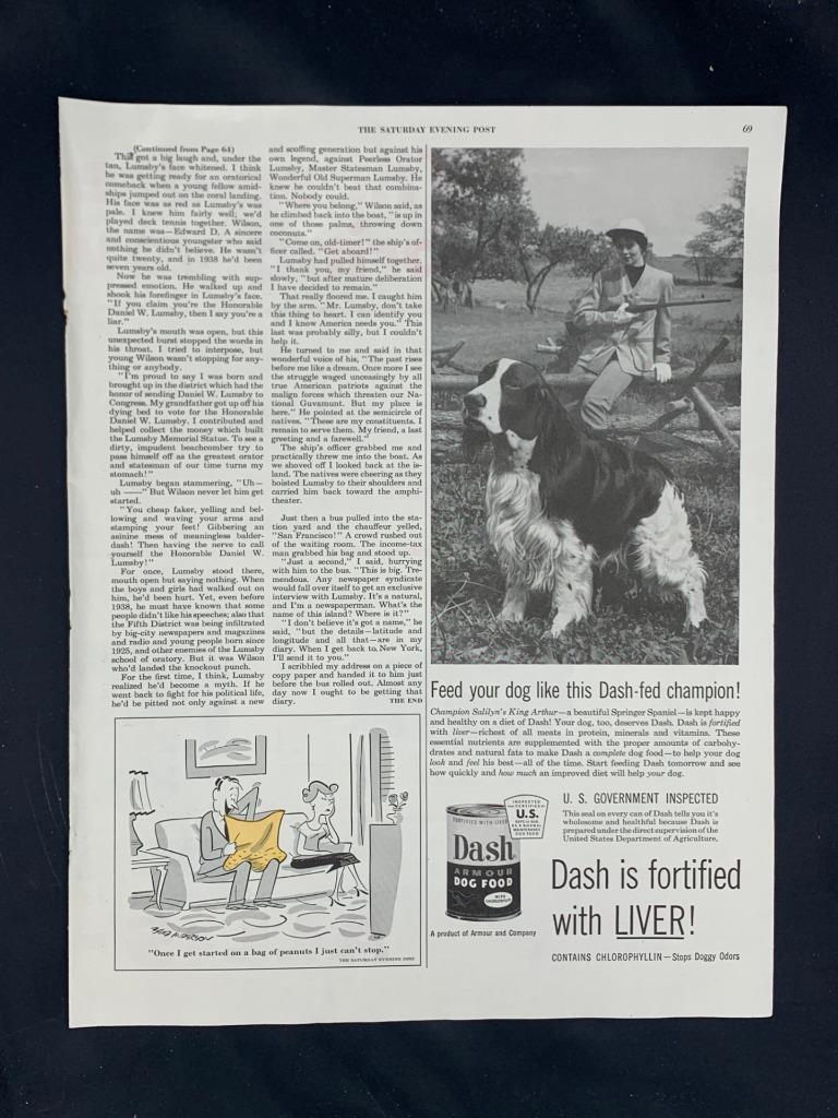 Magazine Ad* 1954 Dash Dog Food Springer Spaniel eBay