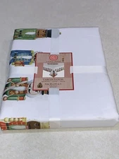 Laurel Home Nutcracker Christmas Holiday Tablecloth 70” x 102” New