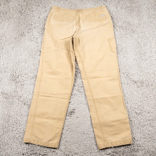 Columbia Canvas Pants Men Size W35 L34 Khaki Beige Outdoor Hiking 36x33 - Picture 7 of 14