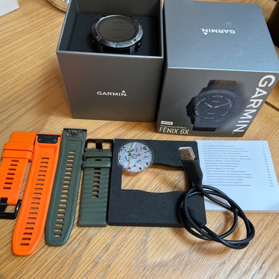 garmin fenix 6x pro sapphire carbon grey