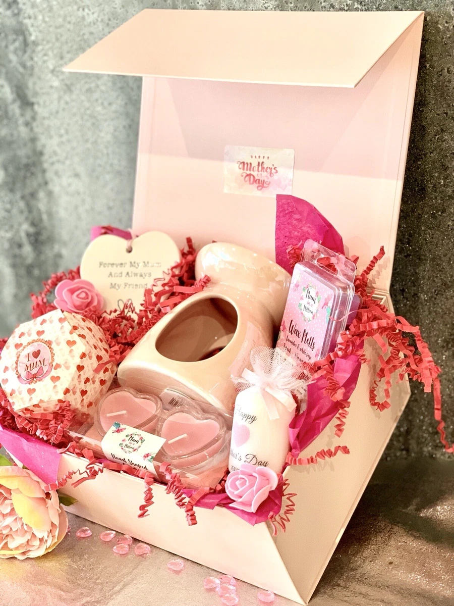 Pink and white luxury gift boxes