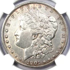 1901-S Morgan Silver Dollar $1 Coin - Rare Date - Certified NGC AU Details