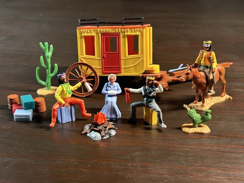 Timpo Apache Indians - "Stagecoach Party" - Conversion - Wild West - 1970s - Picture 7 of 7