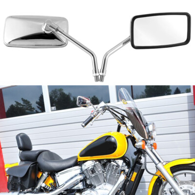 Honda Shadow 1100 Parts For Honda Shadow Spirit 750 1100 VTX1300 VTX1800 Chrome Motorcycle Mirrors M10 E Honda Motorcycle Mirrors - Foto 7