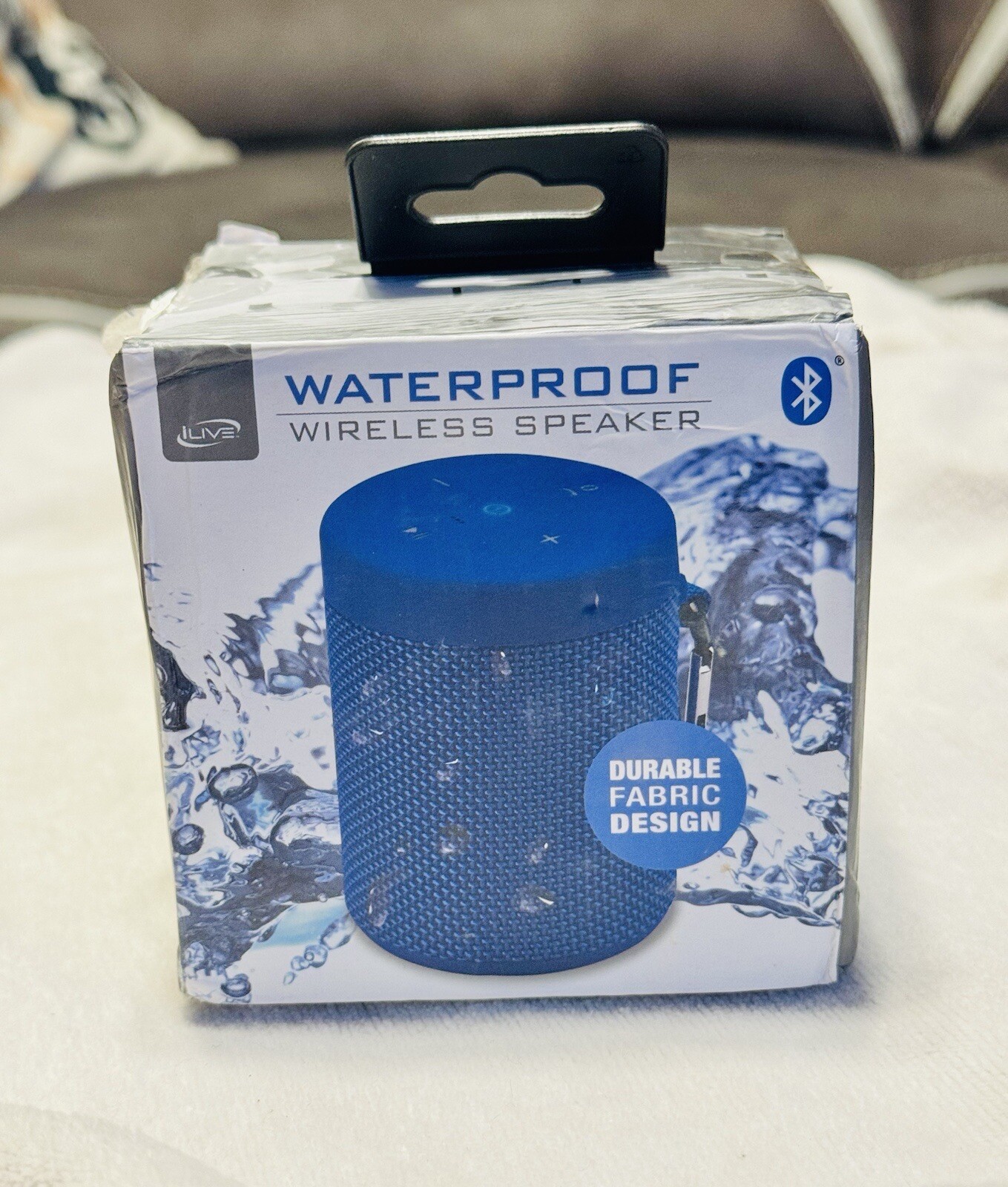 NEW iLive Wireless Waterproof Speaker Blue Travel Summer Lake Beach Outdoor-image
