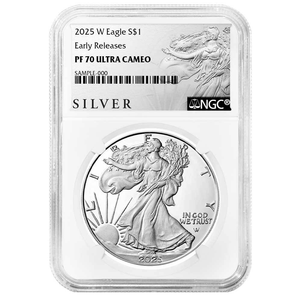 Presale 2025W Proof 1 American Silver Eagle NGC PF70UC ER ALS Label