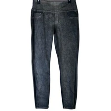 Spanx Gray Pull-On Legging Pants Women's Large Stretch Comfort Casual Shapewear