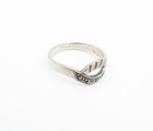 925 Sterling Silver Vintage Marcasite Etched Detail Band Ring Sz 7.5 RG3751 — photo 3