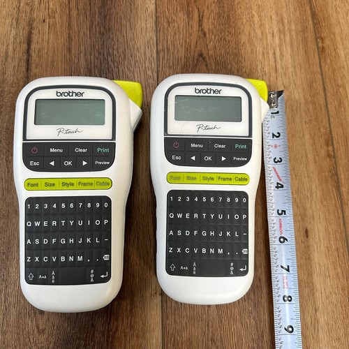 Lot of 2 Brother PT-H110 Easy Portable Label Maker PTH110 (VG or NOS Condition) - Picture 4 of 11