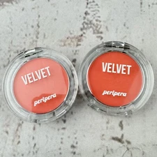 2-PK Peripera Velvet Cheek Blush #2 Cozy Peach Long-Lasting Makeup New Exp 2019