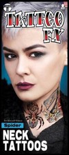Spider Neck Tattoo FX Temporary