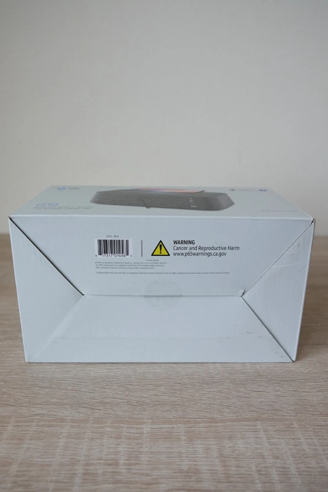 Altavoz inalámbrico Bluetooth AT&T Q10 + Almohadilla de cargador inalámbrico Qi 10 horas de reproducción Foto 3 de 3