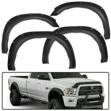 Fender Flares Fit For 2010-2017 Dodge Ram2500/3500 Pocket Bolt On Rivet Style