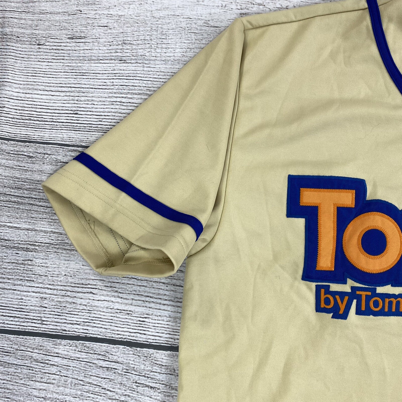 Vintage Tommy By Tommy Hilfiger Men Size Large Baseball Button Down Jersey image 4