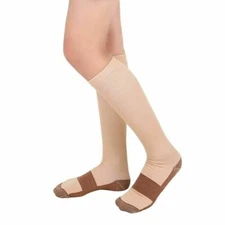 (6 Pairs) Copper Compression 20-30mmHg Graduated Support Socks Mens Womens S-XXL