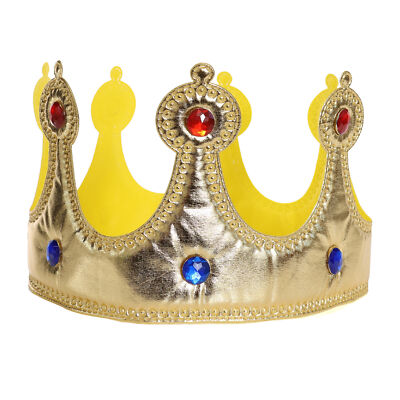 GOLD KING'S QUEEN CROWN KOSTÜM WEICH KRONE SCHMUCK PARTY KOSTÜM PAKET