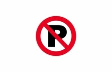 Adhesive Sticker Signage Door Plate Parking Prohibited